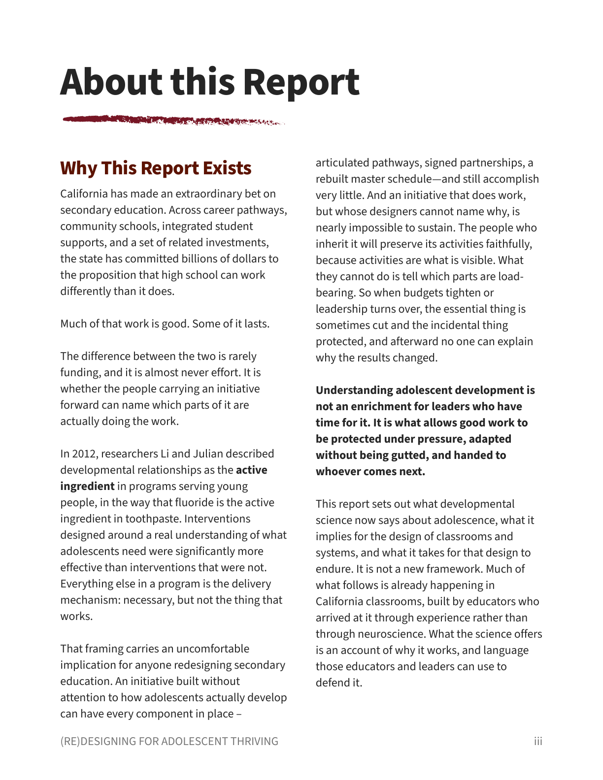 About this Report